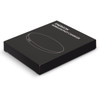 A black packaging box containing the Energon Wireless Fast Charger, featuring a simple design and a logo.