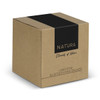 A brown kraft box featuring a black stripe and branding for the NATURA Limestone Bluetooth Mini Speaker.