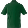 A plain green men's short sleeve polo shirt with a collar and no visible branding on the back.