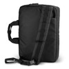 Aquinas Sling Laptop Bag in black, featuring a padded design and adjustable strap for easy carrying.