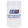A drink holder in white, featuring a logo, designed to keep beverages cool.