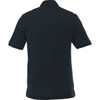 A black short sleeve polo shirt for men with a classic fit and a small logo.