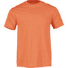 A short-sleeve men's t-shirt in vibrant orange, featuring a simple design and a logo.