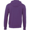 A men's hoodie in purple with a hood and long sleeves, featuring a simple design and no visible logos.