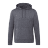A grey men's hoodie with a kangaroo pocket and a drawstring hood. It features a subtle logo on the front.