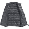 A men's Mercer insulated vest in grey with a zip closure and a logo on the inside.