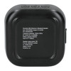 A black Recycled ABS Whammo 2 Bluetooth Speaker with control buttons on top and rounded corners.