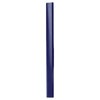 A blue pencil with a shiny finish, featuring a branding logo at one end.