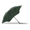 A green BLUNT Classic Umbrella with a unique design, featuring a sturdy structure and a logo on the handle.
