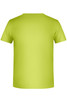 A short-sleeved t-shirt in bright lime green, featuring a simple design with no visible logos.