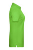 A ladies basic polo shirt in bright green, featuring a short sleeve and a collar. Includes a logo.