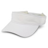A white sports mesh visor with a textured band and a wide brim. It features a logo on one side.
