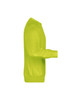 A vibrant yellow men's jumper with long sleeves and a crew neckline, featuring a fitted waist and cuffs.