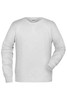 A grey men's sweater with raglan sleeves and a crew neck design. The garment features a logo on the label.