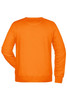 An orange jumper with long sleeves and a crew neckline, featuring a plain back view.