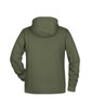 A green men's hoodie featuring a hood and long sleeves, with a simple, clean design and no visible logos.
