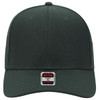 A dark green 6-panel mid-profile baseball cap with a front logo label.