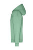 A mint green men's lounge hoodie with a hood and a white drawstring, featuring a logo.