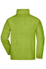 A bright green Full-Zip Fleece jacket with a high collar and a smooth, soft texture. The jacket features a logo.