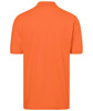 An orange Classic Polo shirt featuring a collared design and short sleeves, with a logo on the back.