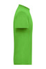 A green men's BIO Stretch-T work t-shirt with a simple design and a branding logo on the side.