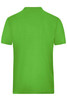 A green men's T-shirt features a plain design with short sleeves and a crew neck. It has a logo on the back.
