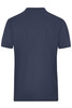 A navy blue men's work t-shirt featuring a back view and a logo. Short sleeves and a classic fit are highlighted.