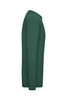 A green long-sleeve t-shirt for men with a fitted design and a logo present on the fabric.