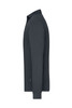 A dark navy long-sleeved polo shirt for men, featuring a collar and a logo.