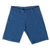 Coated dual function shorts in a vibrant blue colour, featuring pockets and a sleek design.