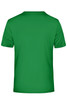 A green men's active T-shirt with a plain back. The shirt has a standard crew neck and short sleeves.