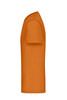 An orange men's T-shirt with short sleeves and a simple design. It features a logo on the front.