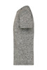 A grey men's sports T-shirt with short sleeves and a round neck, featuring a logo on the front.