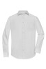 A long-sleeved, button-up shirt in white with a pocket on the chest and a subtle logo.