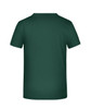 A dark green T-shirt with a simple design, featuring a back view and no visible branding.
