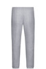 Light grey men's jogging pants with an elastic waistband and cuffs, featuring a logo.
