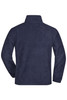 A navy blue half-zip fleece jacket with a collar and no visible branding on the back.
