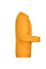 A yellow jumper with long sleeves, featuring a side view and a visible logo.