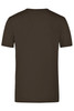 A brown Elastic T-Shirt with a plain back design, made from stretchy fabric.
