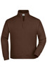A brown track jacket with a full zip and a high collar. It features long sleeves and has a logo on the chest.