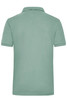 A green work polo shirt featuring a classic cut and a collar. The back view showcases its simple design.