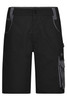 Workwear Bermudas in black with grey accents, featuring multiple pockets and a branded logo.