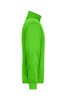 A vibrant green workwear sweat jacket with a high collar and zip pockets, featuring a logo.