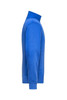 A blue Workwear Sweat Jacket featuring a high collar and side pockets, designed for comfort and practicality.