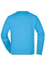 A blue Workwear Sweatshirt featuring a simple, unadorned back design and a round neckline.