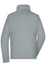 A grey ladies softshell jacket with a high collar, featuring long sleeves and a plain design.