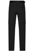 Men's zip-off trekking pants in black, featuring a sleek design with pockets and a branded logo.