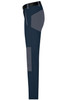 Ladies trekking pants in navy blue with grey accents, featuring multiple pockets and a sleek, fitted design.