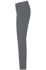 Ladies' slacks in grey, featuring a sleek, tapered design and a zippered front. Includes a logo.