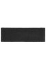 A black Terry Headband with a textured, soft fabric. Ideal for headwear, featuring a simple design.